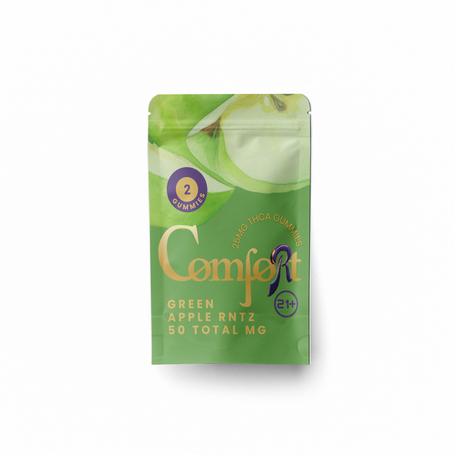 MU Comfort Gummies - Green Apple Rnts 25mg THCa 2-pack