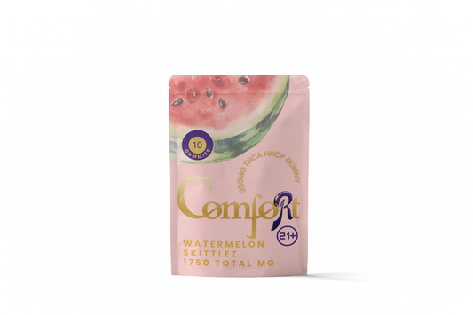 MU Comfort Gummies - Watermelon Skittelez 350mg (THCa + HHCp blend) 10-pack