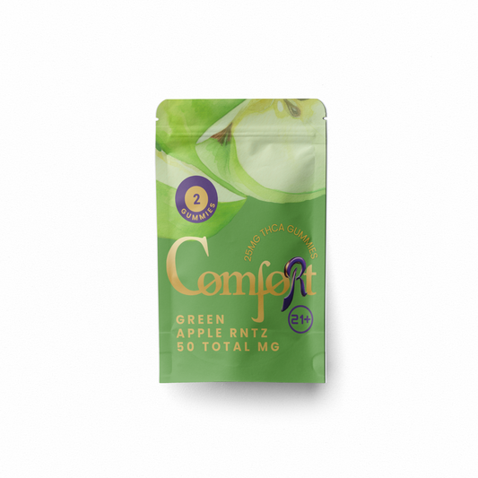MU Comfort Gummies - Green Apple Rnts 25mg THCa 2-pack