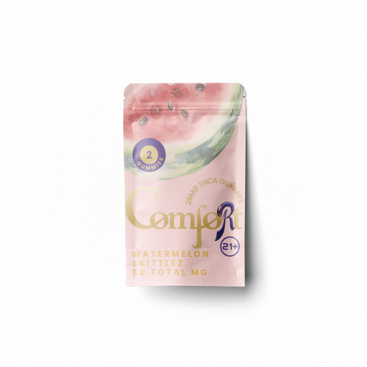 MU Comfort Gummies - Watermelon Skittlez 25mg THCa 2-pack