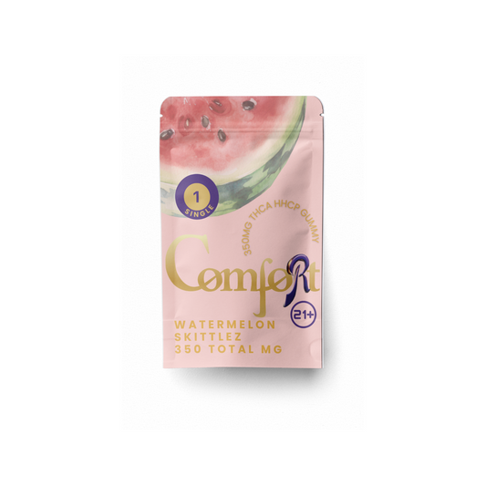 MU Comfort Gummies - Watermelon Skittelez 350mg (THCa + HHCp blend) 2-pack